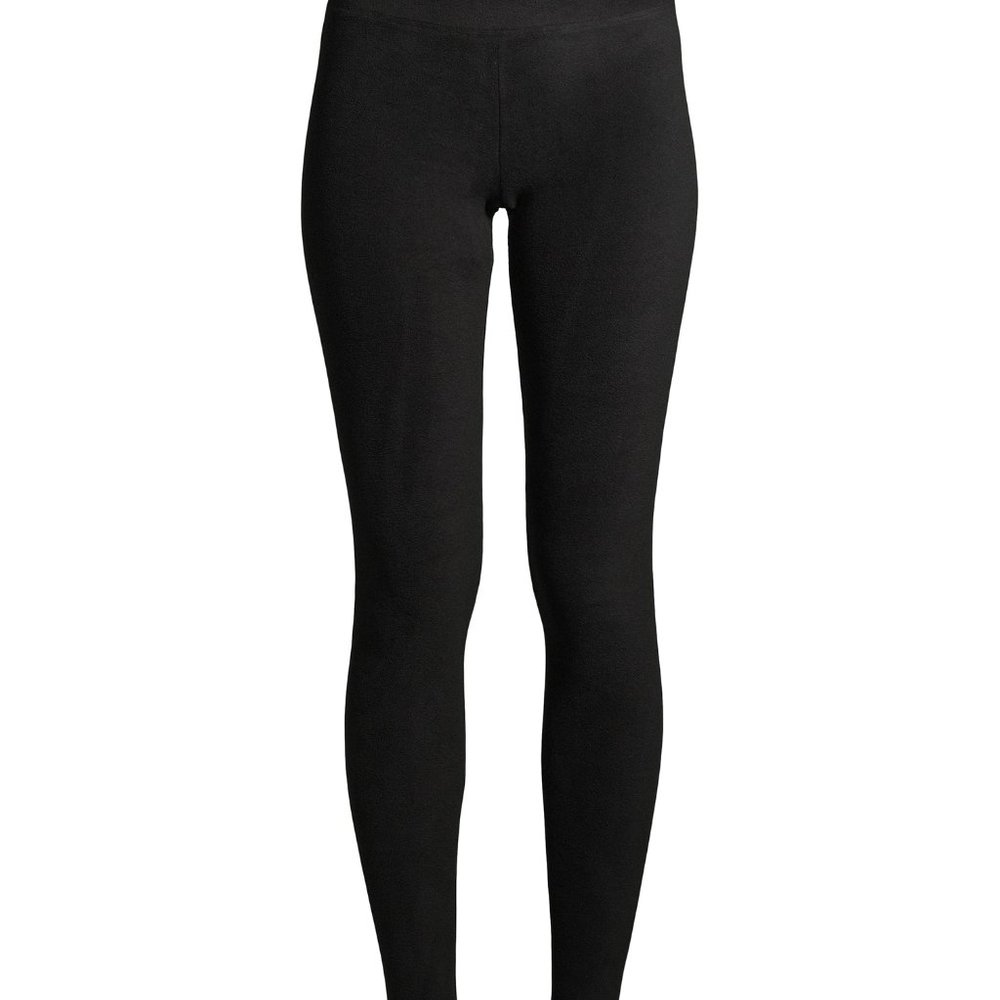 NEW ClimateRight by Cuddl Duds Women’s High Rise Black Legging Medium